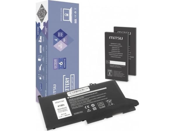 Mitsu Battery Battery for Dell Latitude E7390, E7490 3600 mAh (41 Wh) 11.4 Volt