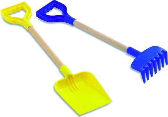 Tupiko Rake og spade stort Adriatic D01A leketøy for barn, universal