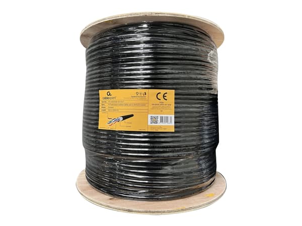 Cablexpert - Samlet kabel - 305 m - FTP - CAT 6 - solid, utendørs - svart