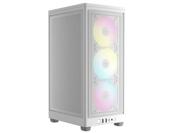 CORSAIR 2000D AIRFLOW - SFF Tower - mini-ITX - hvit - USB/lyd