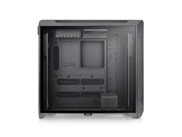 Thermaltake CTE C750 Air - FT - utökad ATX - genomskinlig sidopanel (härdat glas) - ingen strömförsörjning (PS/2) - svart - USB/ljud