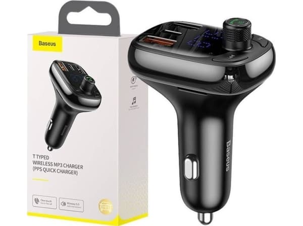 Baseus CCMT000101, Digital, FM, 87,5 - 108 MHz, LED, Bluetooth, USB Type-A, USB Type-C