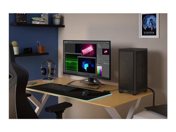 CORSAIR 2000D AIRFLOW - SFF-TORN - mini ITX - svart - USB/ljud