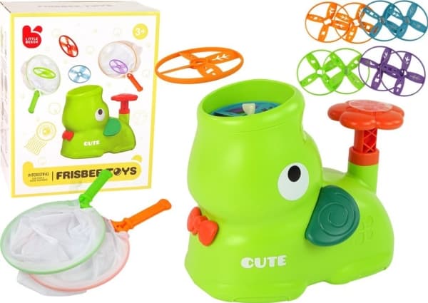 LeanToys Skill Game Fang Frisbee Elephant Catapult Green