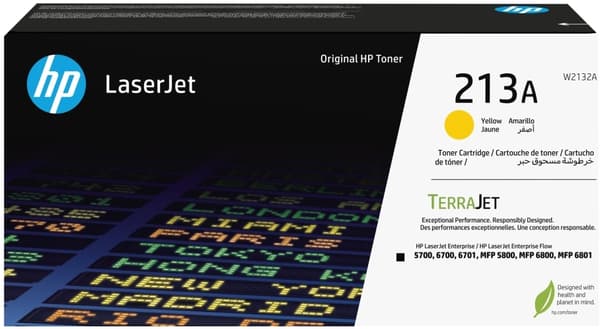HP 213A YLW ORIGINAL LASERJET SUPL TONER CRTG