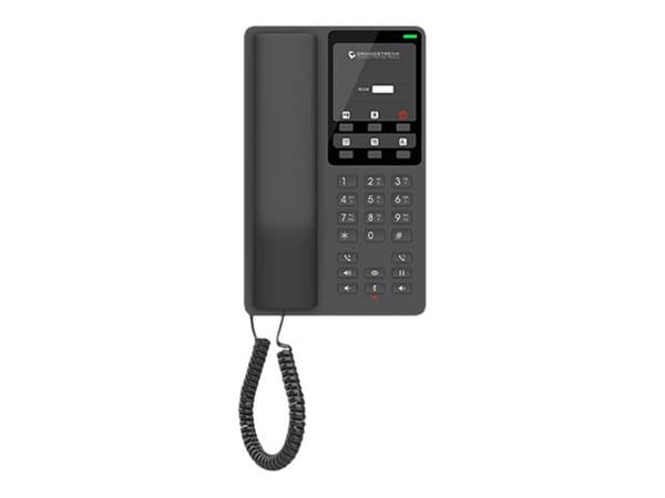 Grandstream Networks GHP621W, IP Phone, Musta, Johdollinen puhelin, 2 linjat, LCD, Gigabitti Ethernet musta