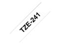 Miniatyrbild 2 av 5: Brother TZe-241 - Standardlim - svart på vitt - Rulle (1,8 cm x 8 m) 1 kassett(er) bandlaminat - för Brother PT-P750; P-Touch PT-1880, D450, D460, D6