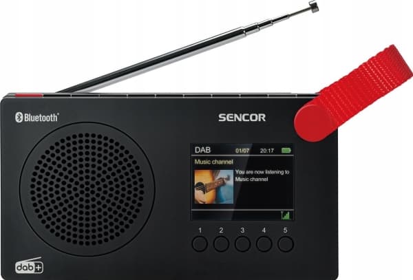 Digital radio med SRD 7757B batteri, LCD display, BL 5.0