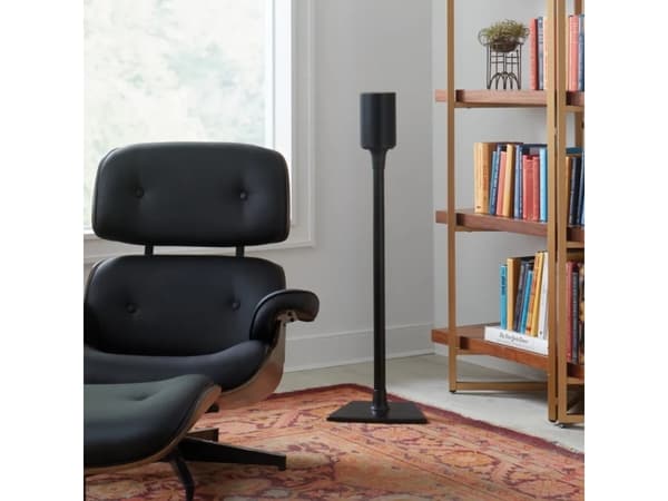 Sanus WSSE12 - Ställ - fixerad - för speakers - stål - svart - golvstående (paket om 2) - för Sonos Era 100