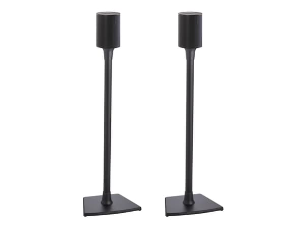 Sanus WSSE12 - Ställ - fixerad - för speakers - stål - svart - golvstående (paket om 2) - för Sonos Era 100