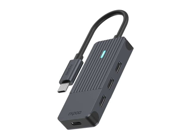 Rapoo UCH-4002, USB Type-C, USB Type-C, Hankoppling, Svart, 0,017 m, 5 Gbit/s