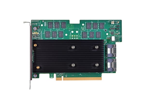 Broadcom MegaRAID 9670W-16i, SAS, SATA, PCI Express x16, 0, 1, 5, 6, 10, 50, 60, 6 Gbit/sek., MD2, 16 kanaler
