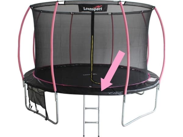Lean Sport Spring Cover for Sport Max 12-fots trampoline svart rosa