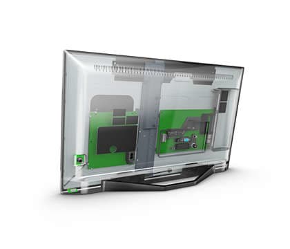Philips 24HFL3014P/12, 61 cm (24"), 1366 x 768 pikseliä, HD, LED, DVB-C, DVB-T, DVB-T2, Musta, Läpinäkyvä