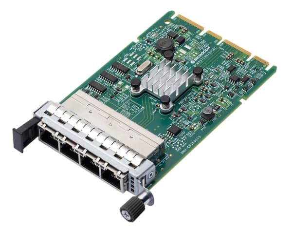 Broadcom NetXtreme E-Series N41GBT - Nettverksadapter - PCIe 2.0 x4 - Gigabit Ethernet x 4