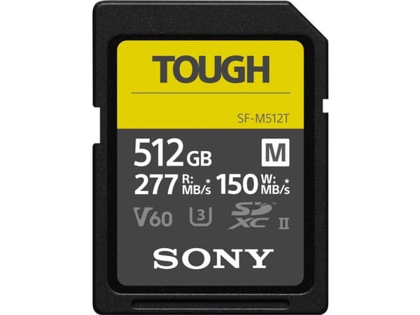 Sony SF-M Series Tough SF-M512T - Flash-minneskort - 512 GB - Video Class V60 / UHS-II U3 / Class10 - SDXC UHS-II