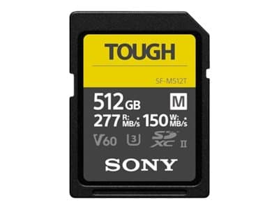Sony SF-M Series Tough SF-M512T - Flash-minneskort - 512 GB - Video Class V60 / UHS-II U3 / Class10 - SDXC UHS-II