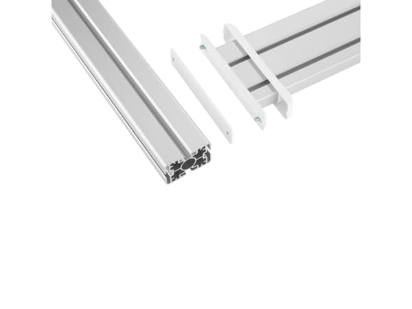 InLine 23181A, Seinäkisko, Valkoinen, Alumiini, Muovi, 23181B, 1000 mm, 1 kpl