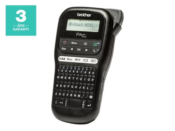 Brother PT-H110, QWERTY, TZe, Trermisk overføring, 180 x 180 DPI, 20 mm/sek, AAA Sort