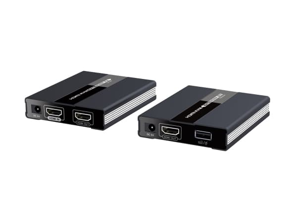 Techly 104790 KVM Extender HDMI+USB Cat6:lle, 60m, 1080p 60Hz
