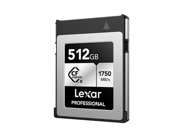 Lexar LCXEXSL512G-RNENG, 512 GB, CFexpress Type B, 1750 MB/s, 1300 MB/s, Sølv