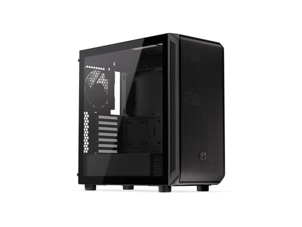 Endorfy Arx 700 Air - PC-hölje - ATX - genomskinlig sidopanel (härdat glas) - ingen strömförsörjning (ATX) - svart - USB/ljud