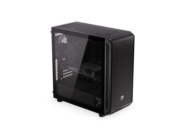 Endorfy Arx 700 Air - PC-hölje - ATX - genomskinlig sidopanel (härdat glas) - ingen strömförsörjning (ATX) - svart - USB/ljud