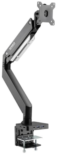 SpeaKa Professional SP-MM-810 Enkel Skærm-bordslag 43,2 cm (17) - 88,9 cm (35) Integreret dockingstation, Gastryk-teknologi, Kan vippes, Kan svinges