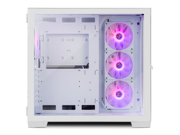 NOX Hummer Astra, Midi Tower, PC, Vit, ATX, ITX, micro ATX, Stål, Härdat glas, Spela