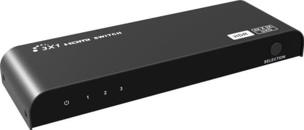 Techly IDATA HDMI2-4K31HDR, HDMI, 1.4/2.0, Metall, Sort, 60 Hz, 3840 x 2160