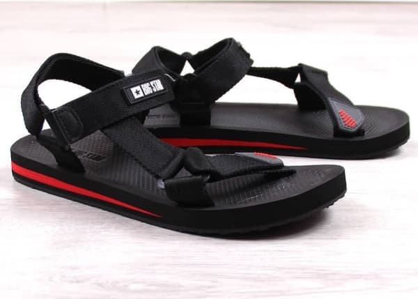 Big Star Herrar Sport sandaler med kardborreband sort Big Star DD174717 42