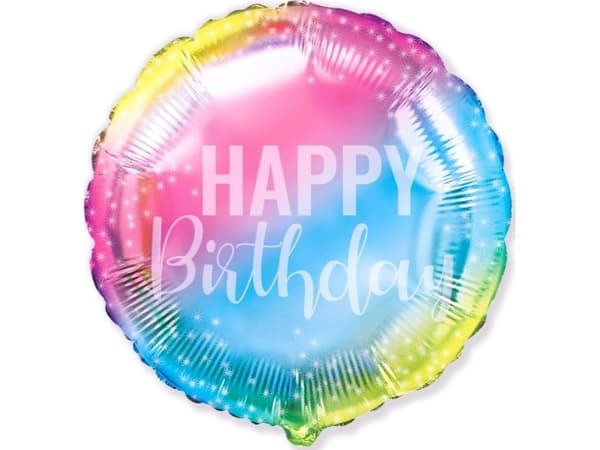 GoDan Balon foliowy 18" FX Birthday gradient Godan
