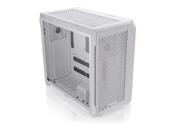 Thermaltake CTE C750 Air - FT - utökad ATX - genomskinlig sidopanel (härdat glas) - ingen strömförsörjning (PS/2) - vit, snö - USB/ljud
