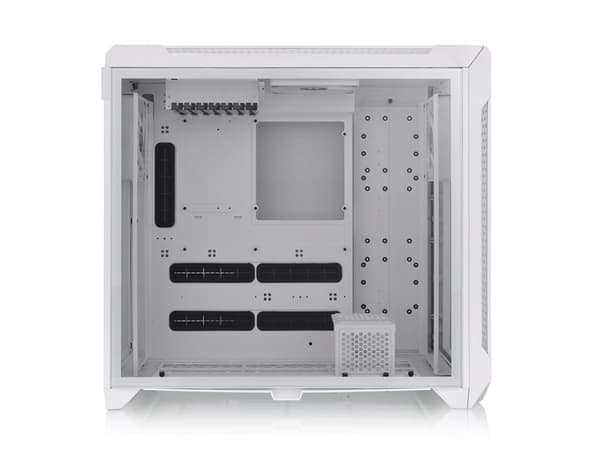Thermaltake CTE C750 Air - FT - utökad ATX - genomskinlig sidopanel (härdat glas) - ingen strömförsörjning (PS/2) - vit, snö - USB/ljud