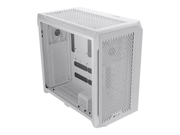 Thermaltake CTE C750 Air - FT - utökad ATX - genomskinlig sidopanel (härdat glas) - ingen strömförsörjning (PS/2) - vit, snö - USB/ljud