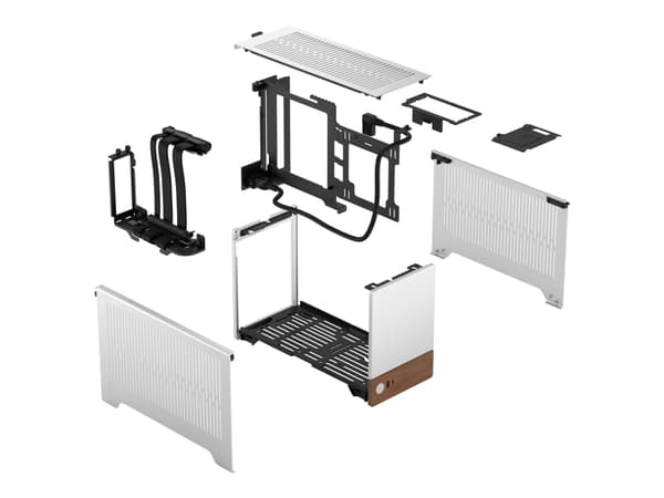 Fractal Design Terra - SFF - mini ITX (SFX / SFX-L) - silver - USB
