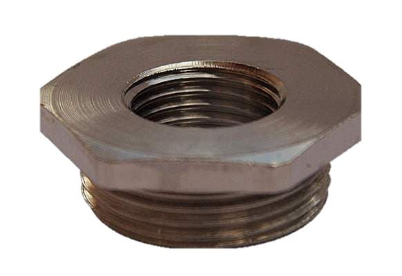 SIB D6750401, Litteä mutteri, Messinki, Nikkeli, Ruskea, M50, Matta, 14,5 mm