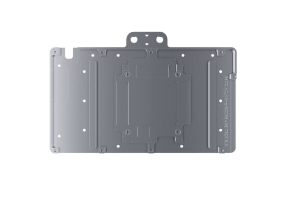 Alphacool 13474, Vannblokk + Bakplate, Akryl, Aluminium, Kromfarget, Kobber (Cu), Kromfarget, Gjennomsiktig, Sort, 3-Pin JST, 1/4", Grafikkort