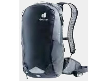 Deuter Race 8, Topp, |Sykling, Fjellklatring, Sort, Unisex, 100 D, Sidelomme