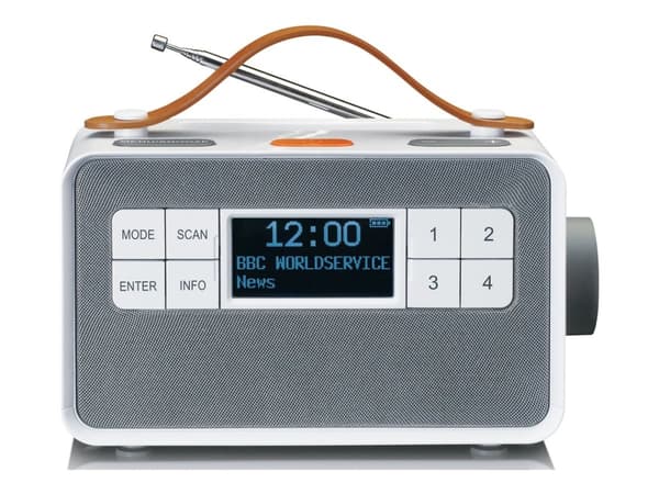 Lenco PDR-065 - Bærbar DAB-radio - 4 watt - uten operativsystem - hvit