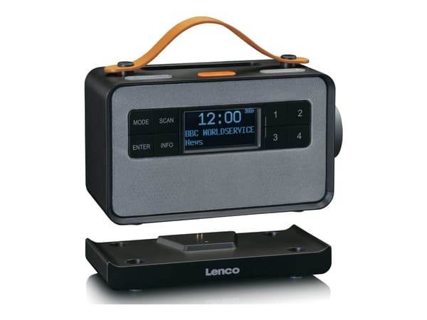 Lenco PDR-065 - Bärbar DAB-radio - 4 Watt - inget operativsystem - svart