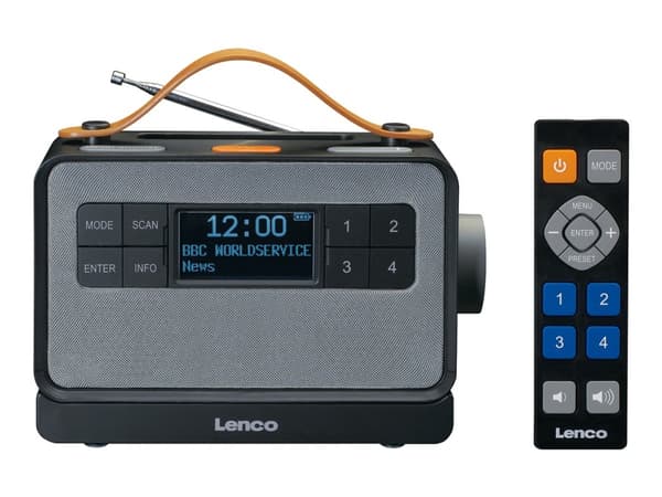 Lenco PDR-065 - Bärbar DAB-radio - 4 Watt - inget operativsystem - svart