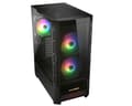 Miniatyrbild 3 av 5: COUGAR Gaming CGR-5ZD1B-RGB, Midi Tower, PC, Svart, ATX, CEB, EATX, micro ATX, Mini-ITX, Metall, Multi