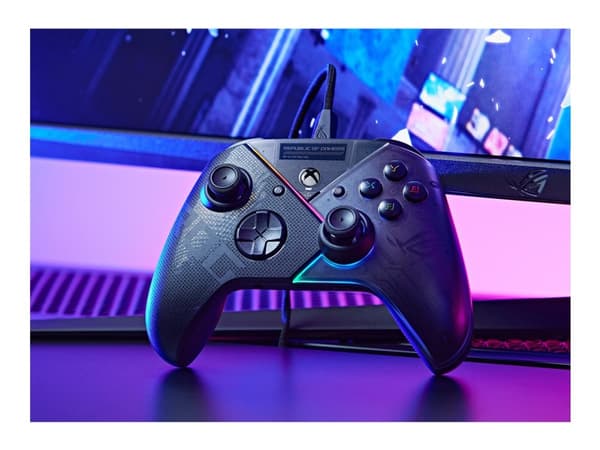 ASUS ROG Raikiri, Pad-ohjain, PC, Xbox One, Xbox One S, Xbox One X, Xbox Series S, Xbox Series X, D-pad, Kotipainike, Valikkopainike, Jaa-painike, An