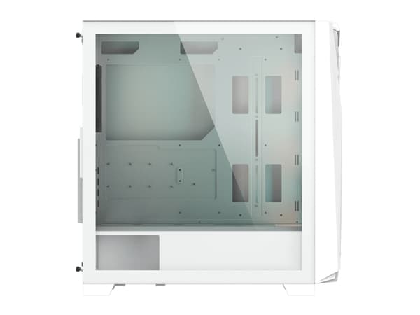 Gigabyte C301 Glass - Mid tower - utökad ATX - genomskinlig sidopanel (härdat glas) - ingen strömförsörjning (ATX) - vit - USB/ljud