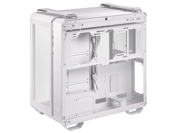 ASUS TUF Gaming GT502, Midi Tower, PC, Hvit, ATX, Micro ATX, Mini-ITX, Spilling, 16,3 cm