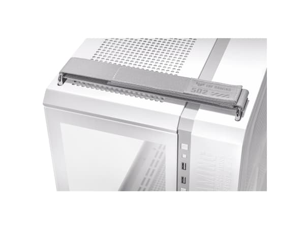 ASUS TUF Gaming GT502, Midi Tower, PC, Hvit, ATX, Micro ATX, Mini-ITX, Spilling, 16,3 cm