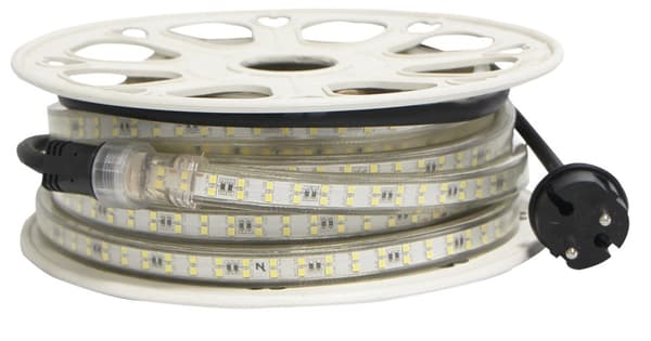 Prolight Lyslenke 10 Meter rull Varmhvit med støpsel