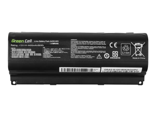 Green Cell - Batteri til bærbar PC (tilsvarer: ASUS A42N1403) - litiumion - 6-cellers - 4400 mAh - svart - for ASUS ROG G751JL; G751JM; G751JT; G751J