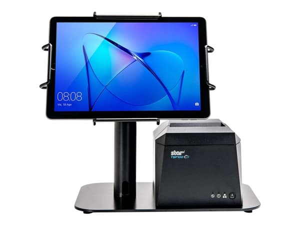Star mUNITE EZPOS - Stativ - Modern, Space-Saving - for nettbrett - stål - svart - monteringsgrensesnitt: VESA - skrivebord